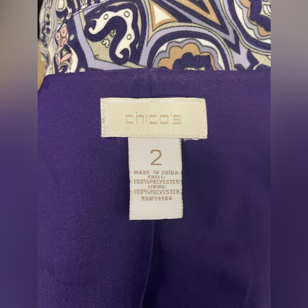 Chicos women’s Paisley Patterned Blazer‎ - Picture 6 of 6